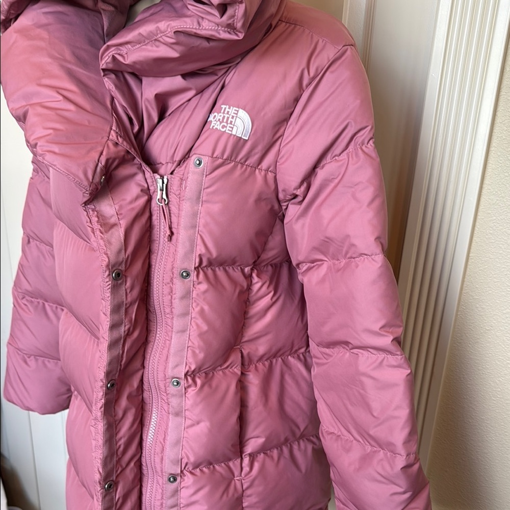 The North Face Puffer Bagley Water Repellent 550 Fill Power Down coat Mesa Rose - Picture 3 of 10